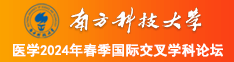 操女人的搔逼片南方科技大学医学2024年春季国际交叉学科论坛